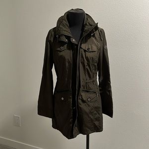 Army green utility coat